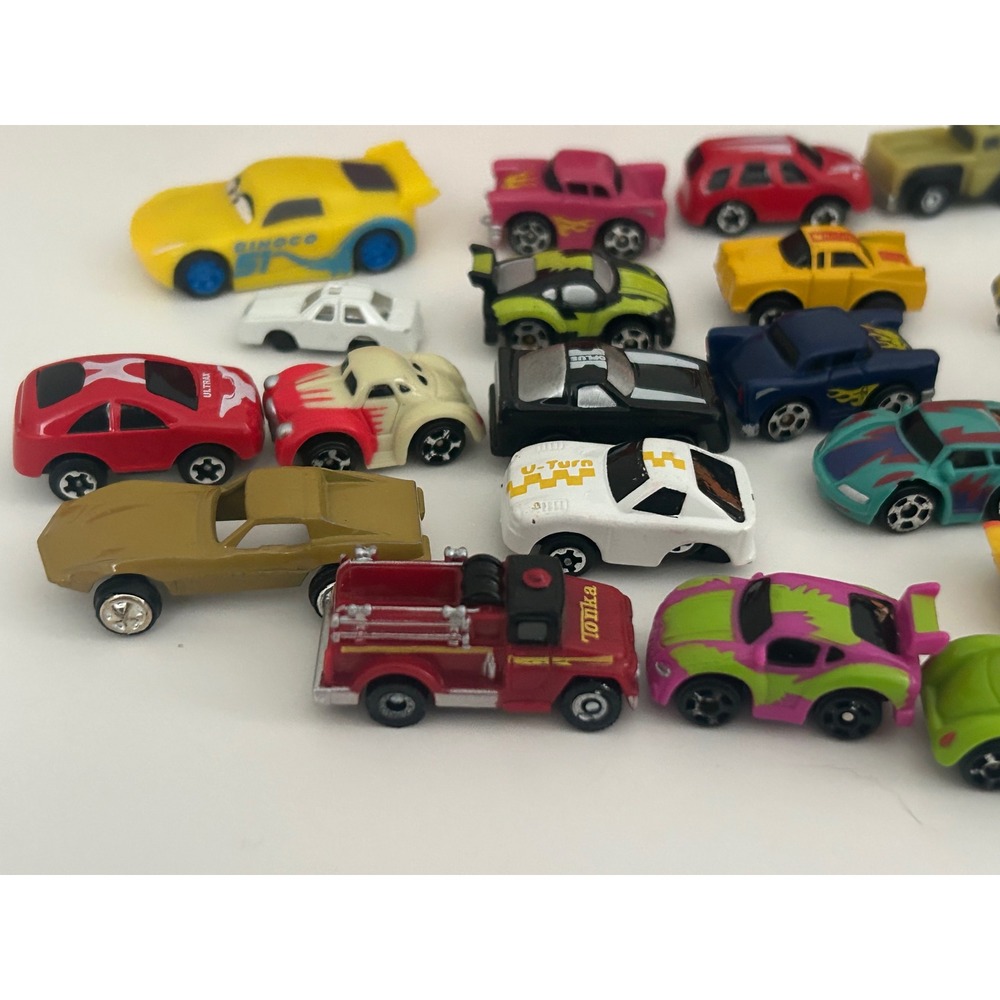 Vintage Micro Machines Tonka Miniature Toy Car Lot Mixed Racing Fire Truck 20pc